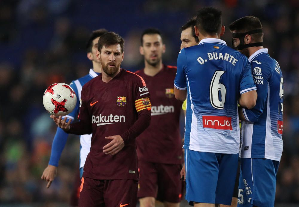 Les imatges de l'Espanyol-Barça de la Copa