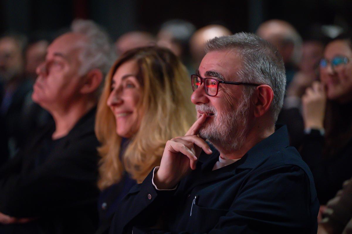 Pau Arenós, periodista gastronómico de EL PERIÓDICO, en el patio de butacas, durante el evento.