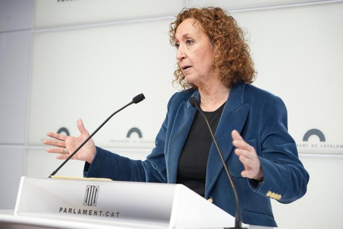 La portavoz de ERC en el Parlament, Ester Capella.