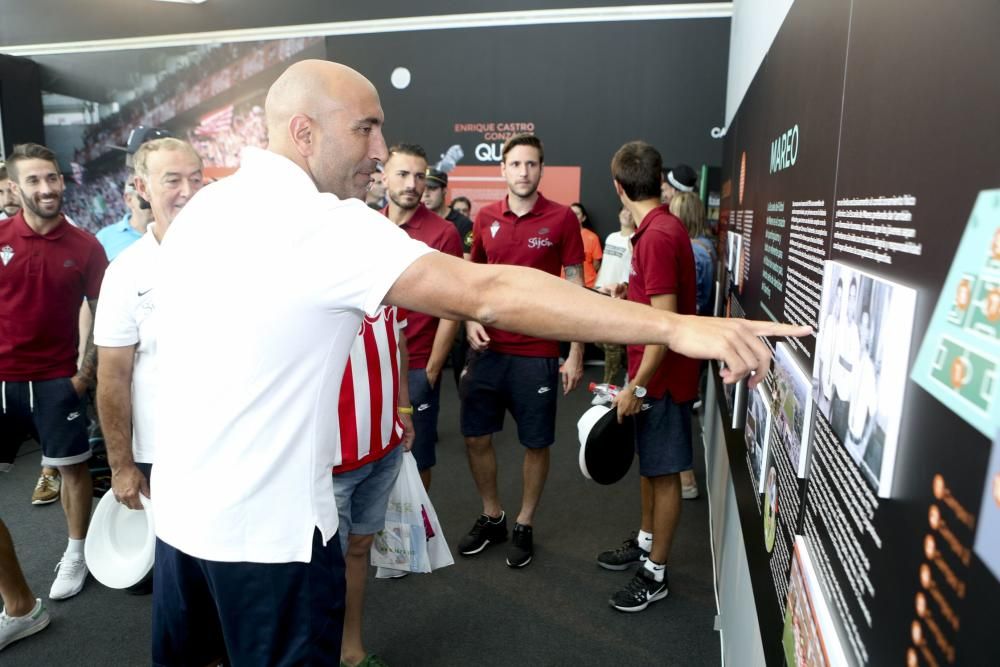 Visita del Sporting de Gijón a la Feria de Muestras de Asturias