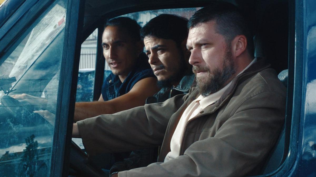 Bruno Martín (en primer término), junto a David Sainz (centro) y Mauricio Morales, en una imagen de 'Luger'