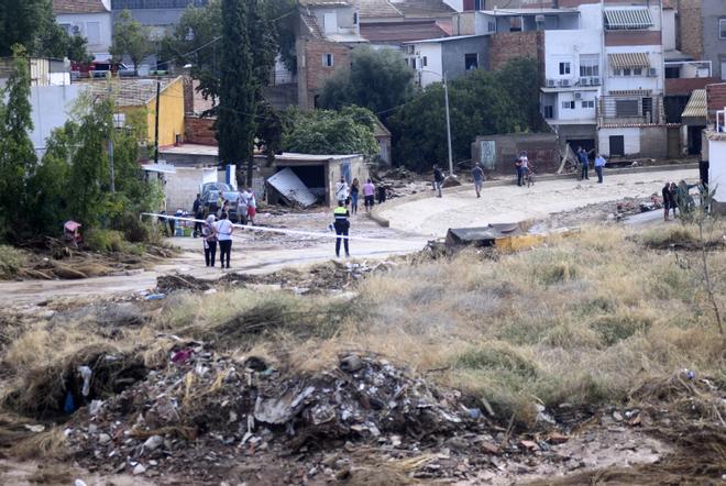 Los estragos del temporal en Javalí Viejo, en imágenes