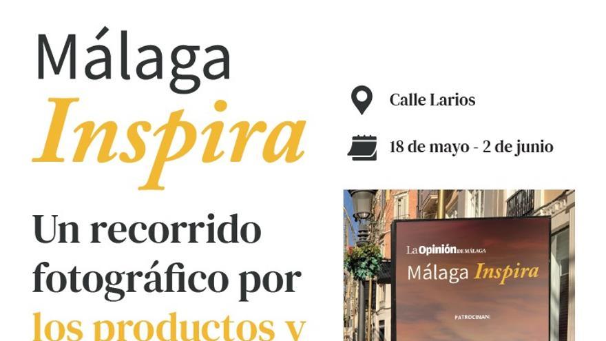 La exposición ‘Málaga Inspira’ ocupará Larios del 18 al 2 de junio