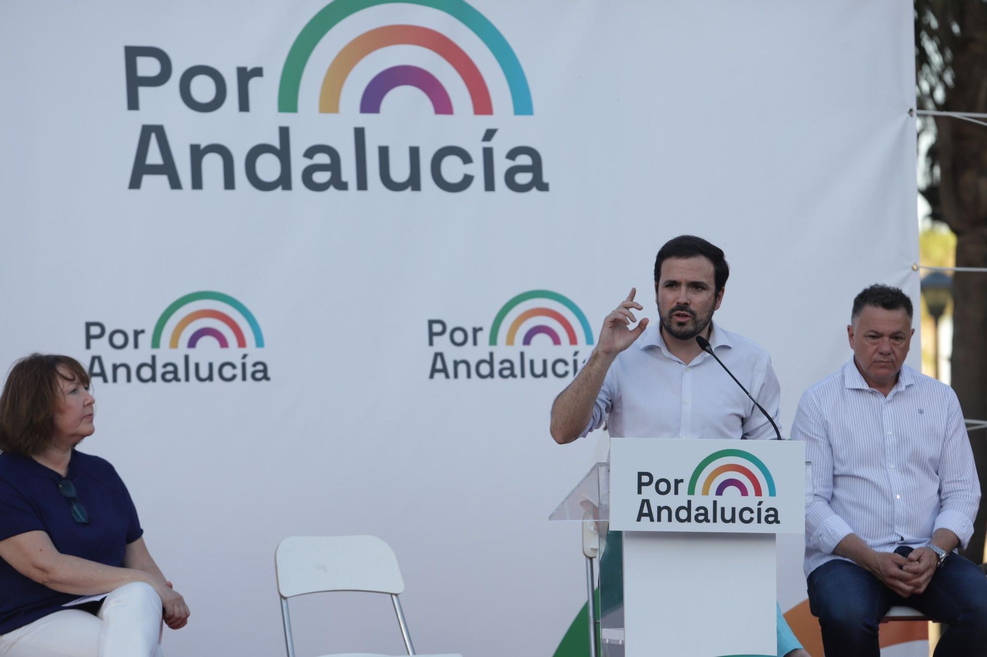 Las imágenes del mitin de precampaña de Alberto Garzón en Málaga