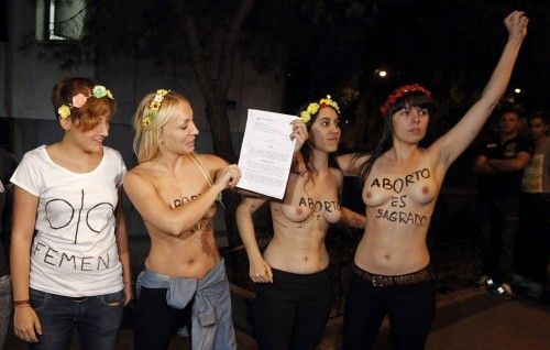 CONCENTRACIÓN DE ACTIVISTAS DE FEMEN