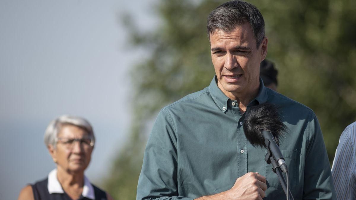 El presidente del Gobierno, Pedro Sánchez, en Galicia.