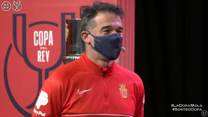 Luis García, entrenador del Mallorca, en el sorteo de la Copa del Rey