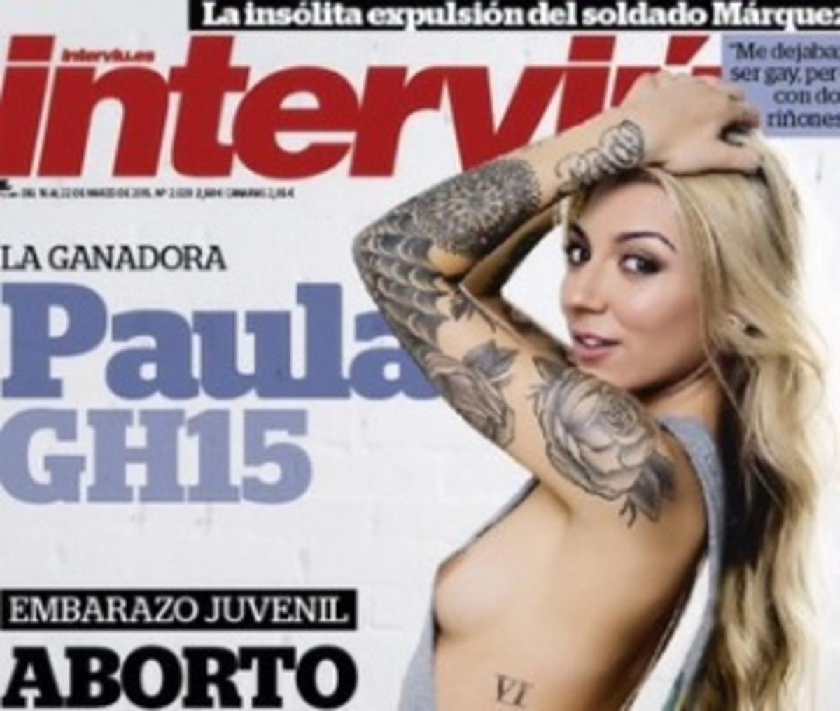 Paula González, ganadora de GH 15, posa desnuda para la revista Interviú