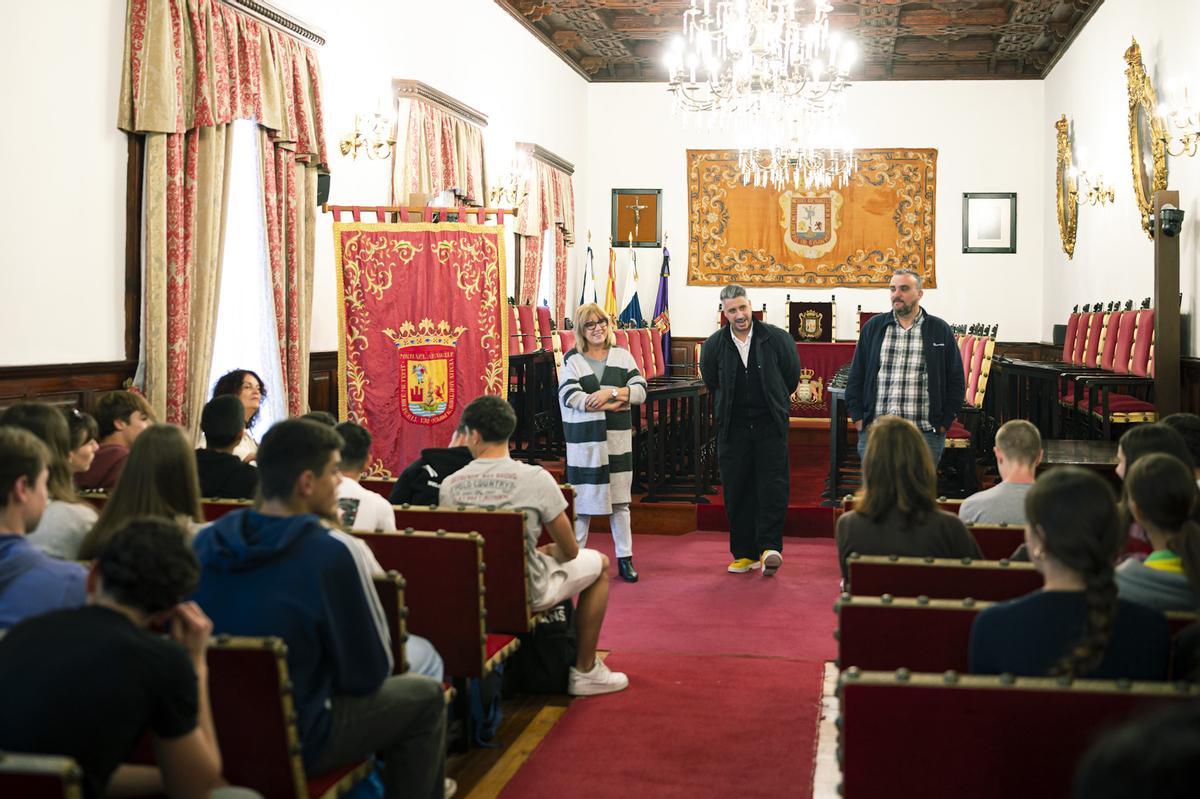 Visita de los estudiantes alemanes en La Laguna.
