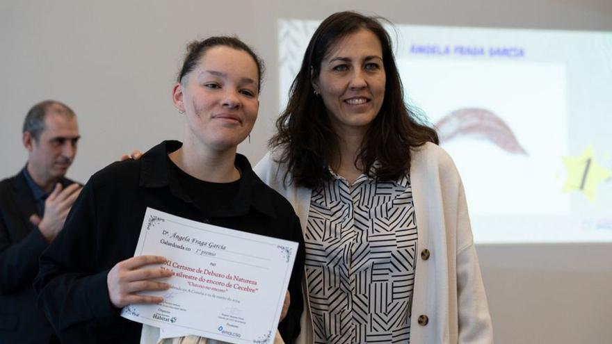 Ángela Fraga, premio de dibujo de naturaleza