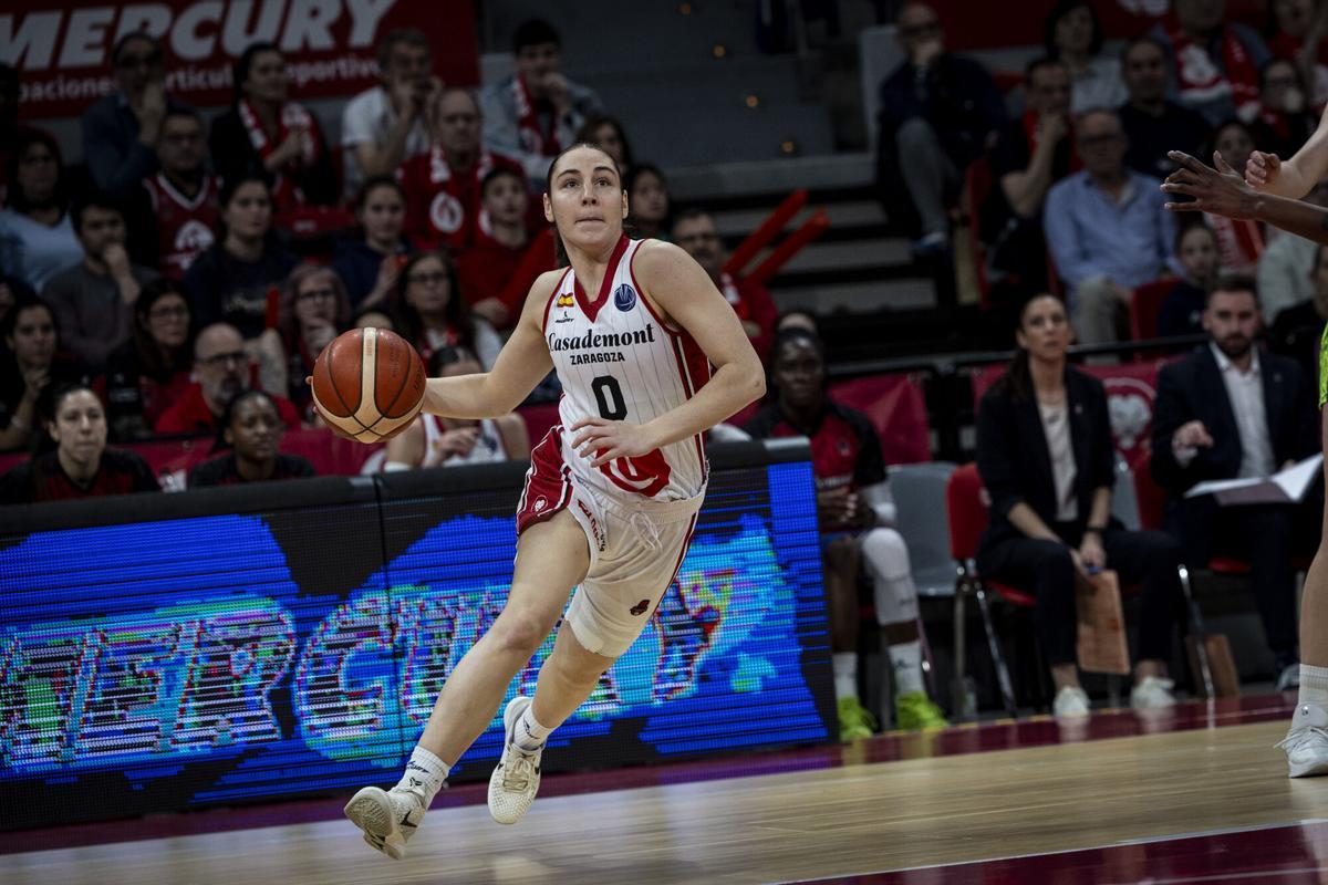 Carla Leite, durante el partido del pasado miércoles.