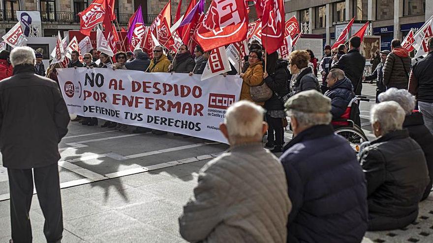 Manifestación laboral, antes de la pandemia. | Emilio Fraile