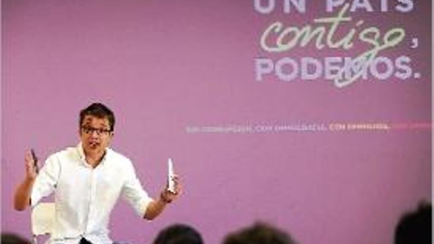 El cap de campanya de Podem, Íñigo Errejón.