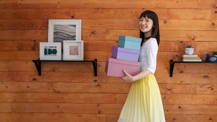 Marie Kondo, en su programa de Netflix