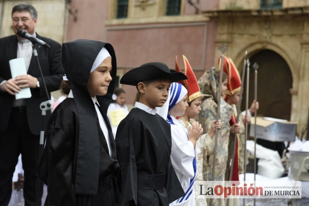 Fiesta de la Luz en la plaza Belluga de Murcia