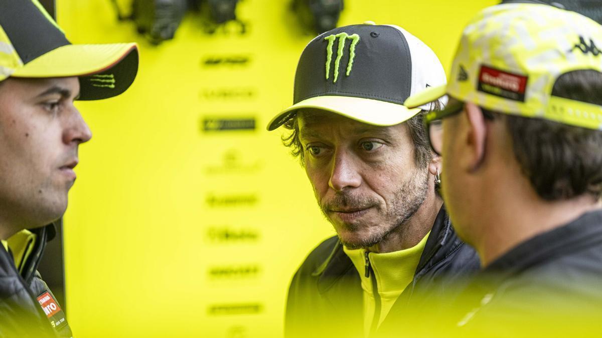 Valentino Rossi, durante el GP