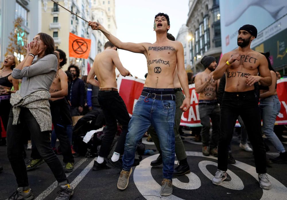 Protesta en Madrid contra el cambio climático