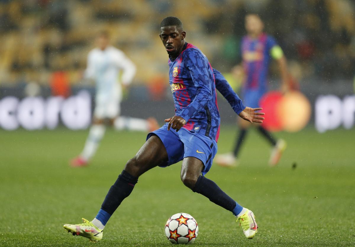 Dembélé volvió a jugar un partido oficial cinco meses después de su lesión muscular.