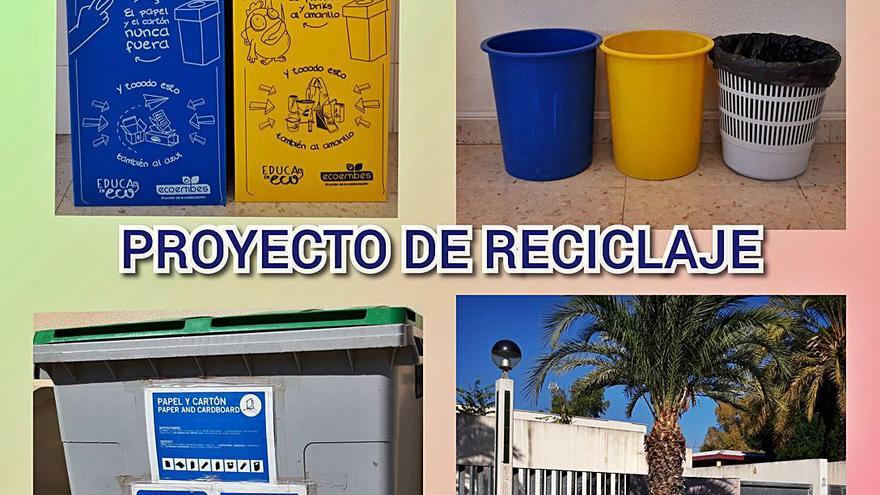 Proyecto de reciclaje en el CEIP Ramón Llull de Elche