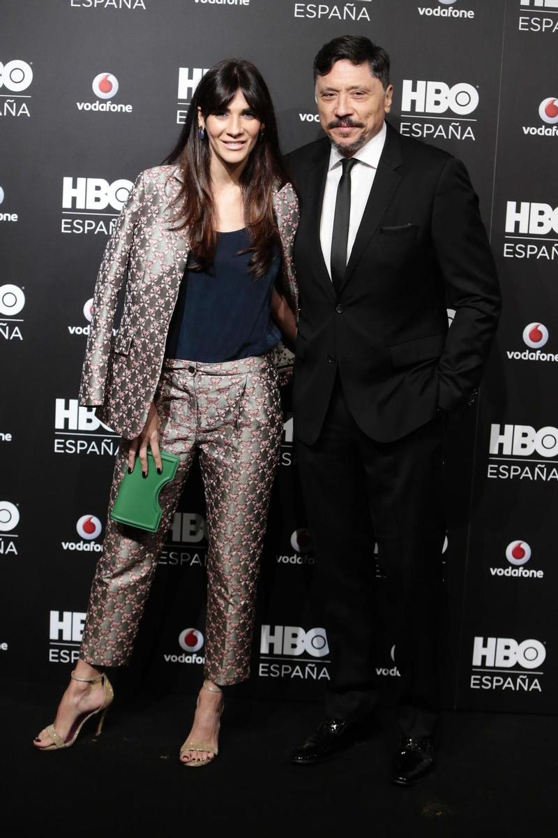 Carlos Bardem y Cecilia Gessa durante la fiesta del lanzamiento HBO España