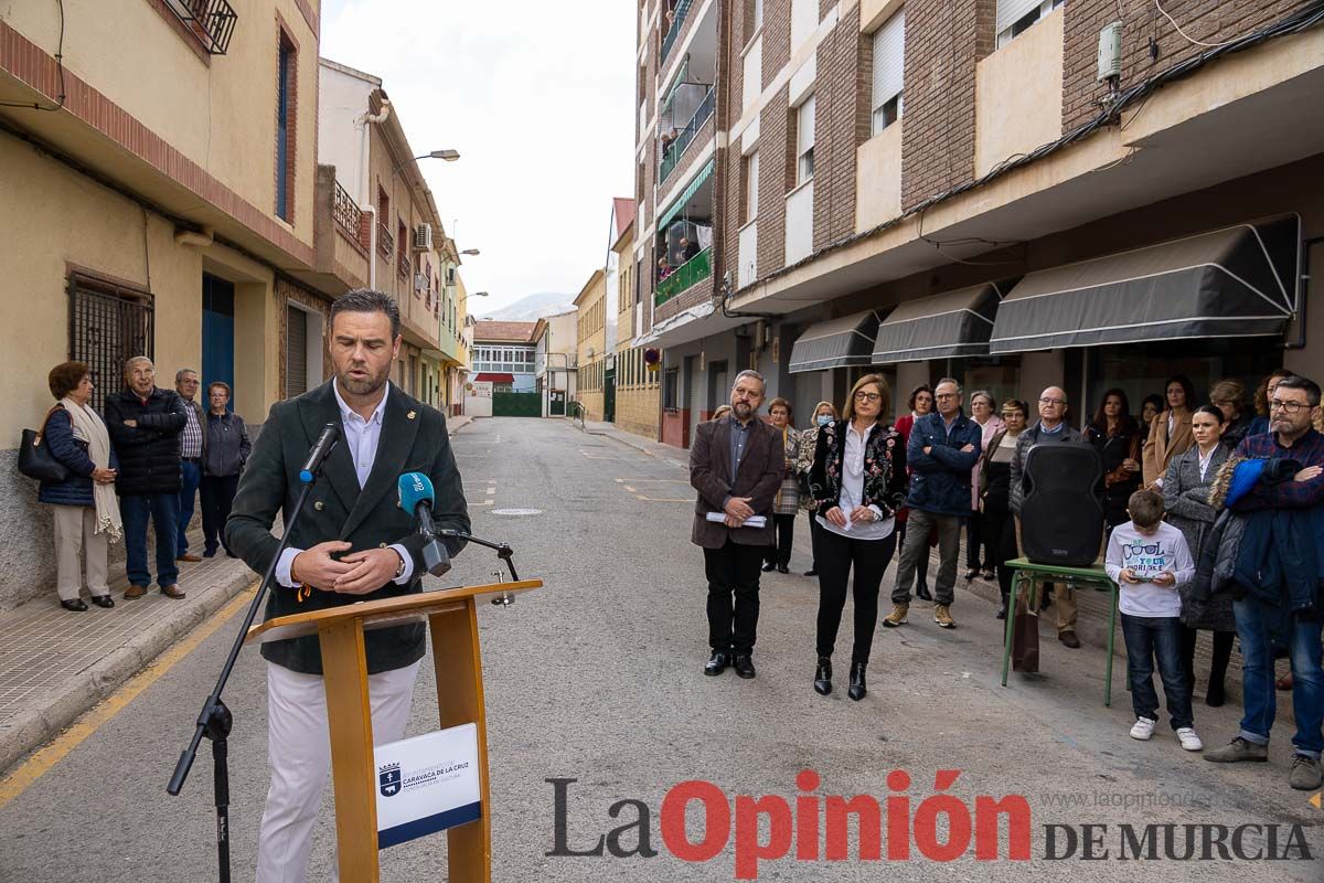 Una calle en Caravaca recuerda al profesor Juan Antonio Giménez Ramírez