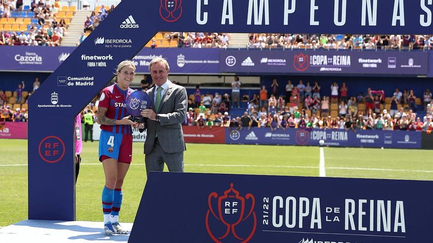 María León, premiada com la jugadora més destacada de la final de la Copa de la Reina Iberdrola