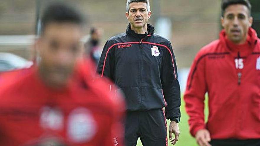 José Luis Martí, durante un entrenamiento en la ciudad deportiva de Abegondo.