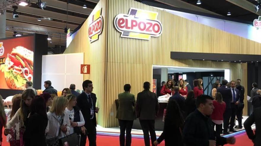 Stand de ElPozo Alimentación en la feria Alimentaria, inaugurada ayer.