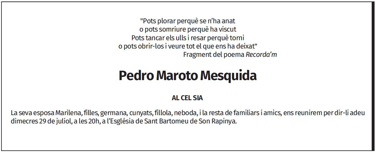 Pedro Maroto Mesquida