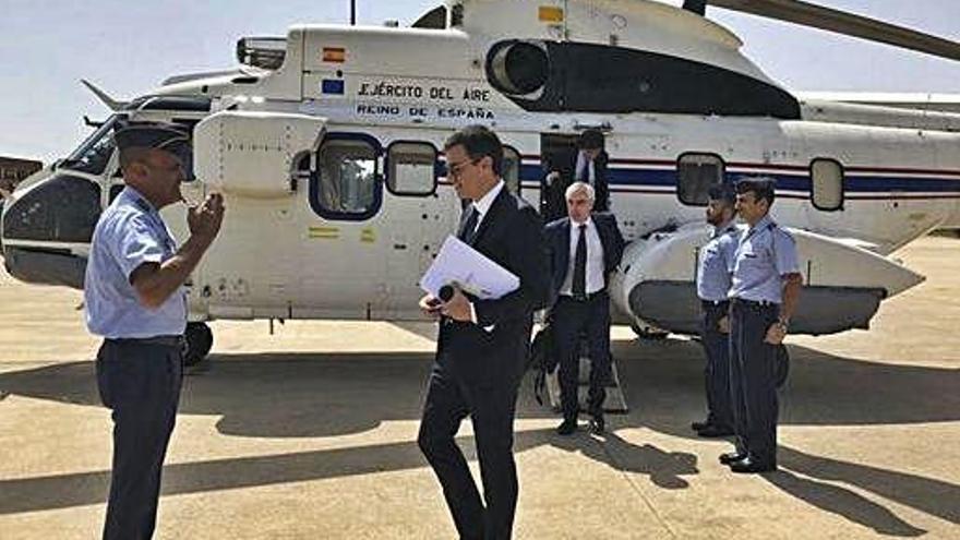 Pedro Sánchez, després d&#039;utilitzar un helicòpter oficial per a un viatge