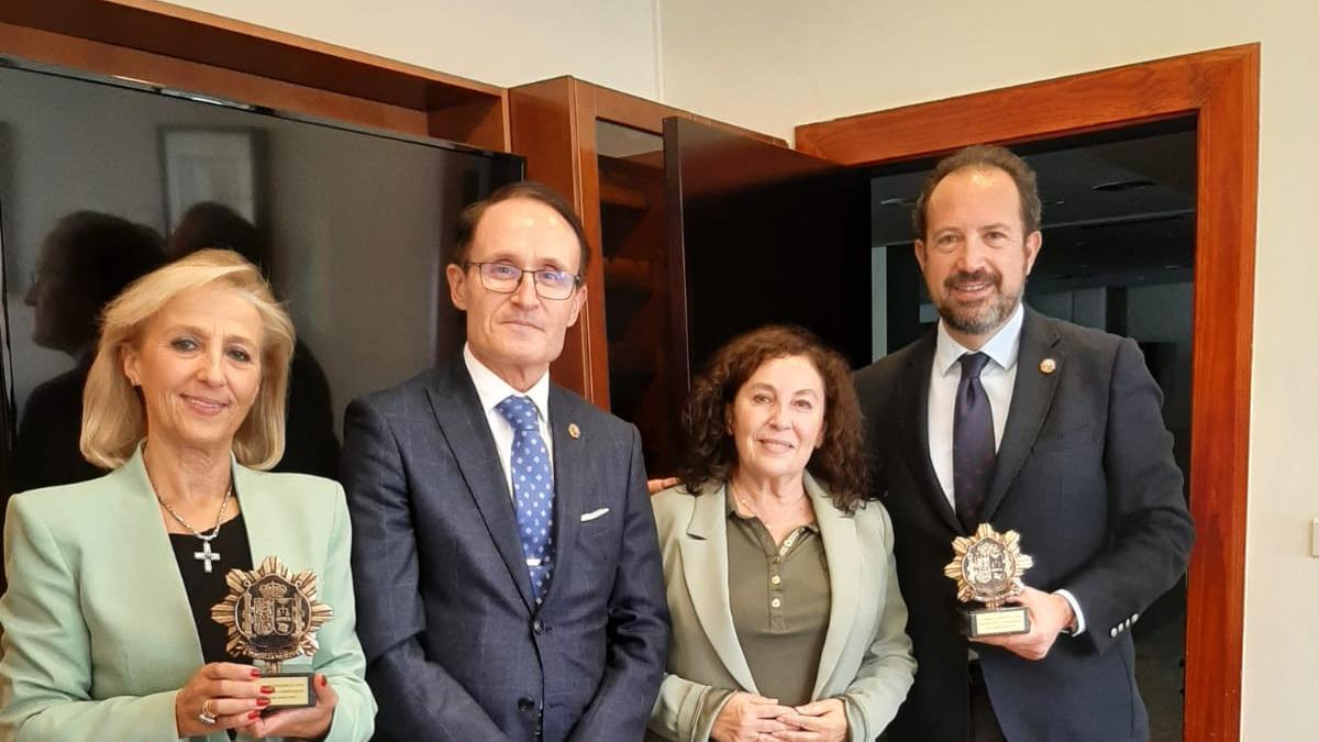 Nieves Cuartero Alonso, José Luis Díaz Manzanera, Francisca Rodríguez y Ángel García Aragón