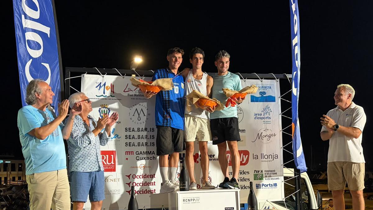 Podio masculino en la XII Cursa Popular La Marinera – Port de Pollença
