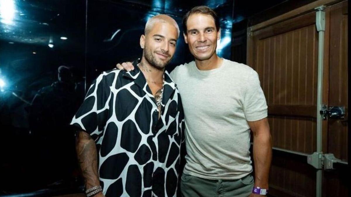 Maluma y Rafa Nadal, unidos por la noche de Ibiza