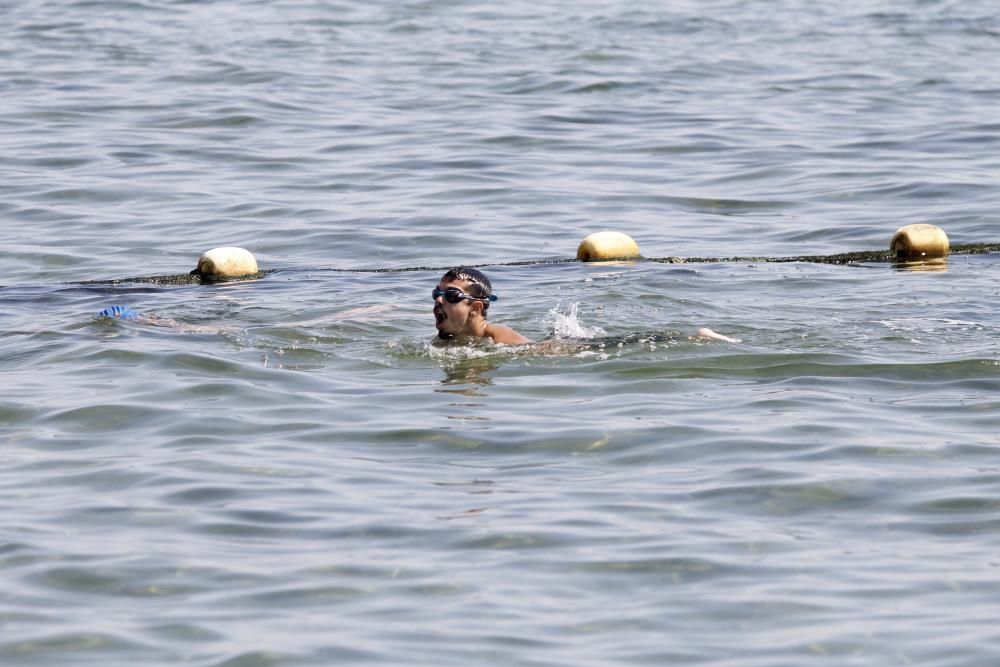 Mancojo logra cruzar el Mar Menor