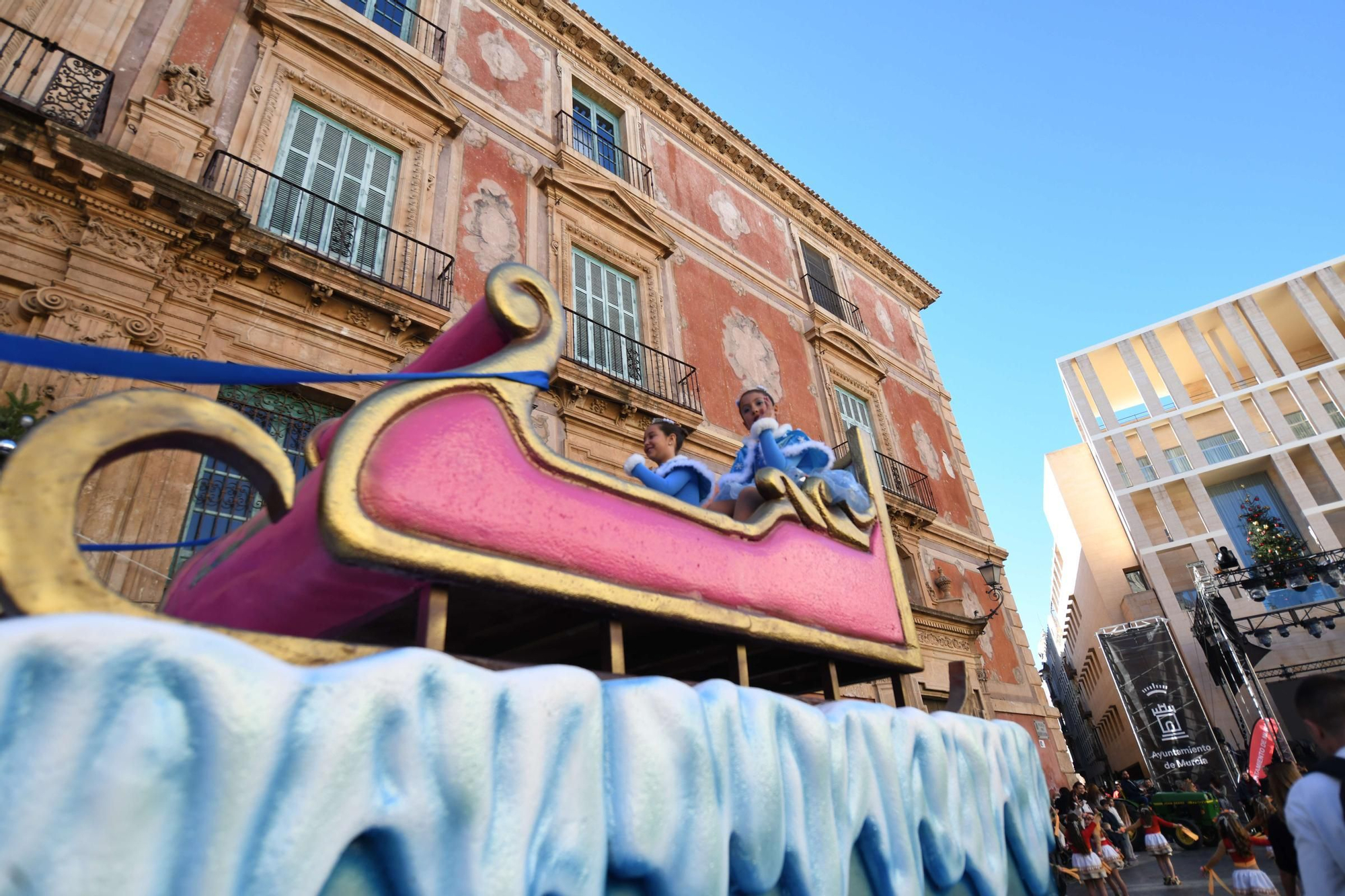 Las mejores imágenes del desfile de Papá Noel en Murcia