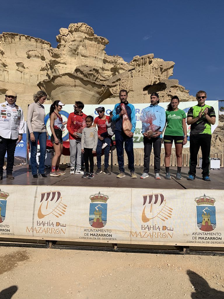 Todas las imágenes del cross por las calas de Bolnuevo, en Mazarrón