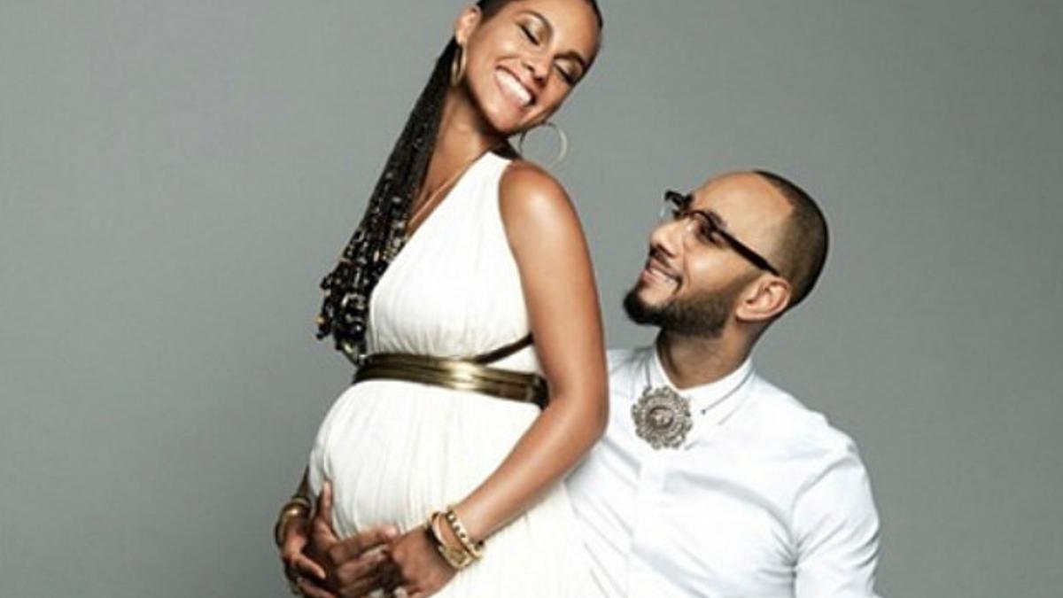 Alicia Keys y su esposo, Swizz Beatz.