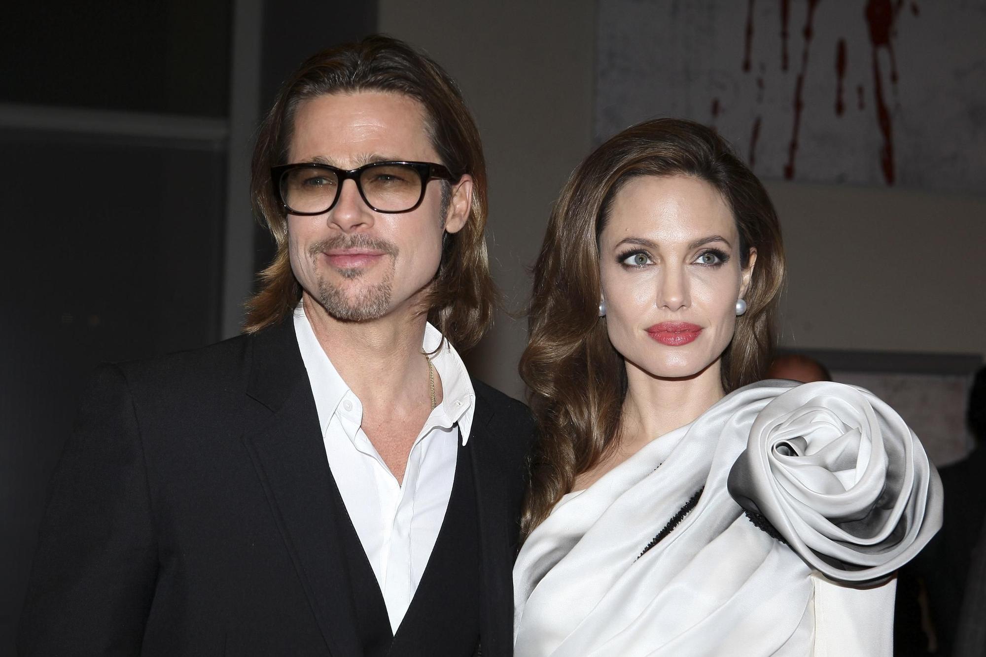 Angelina Jolie y Brad Pitt en 2012