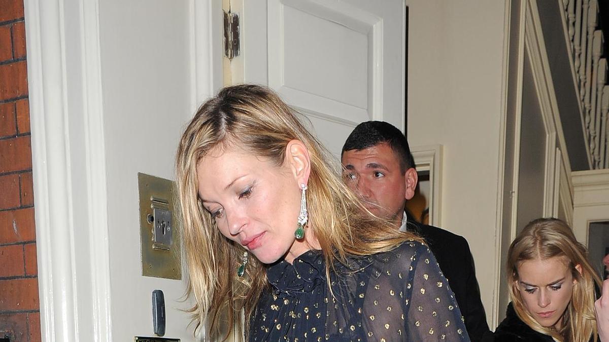 Kate Moss en una fiesta en Londres