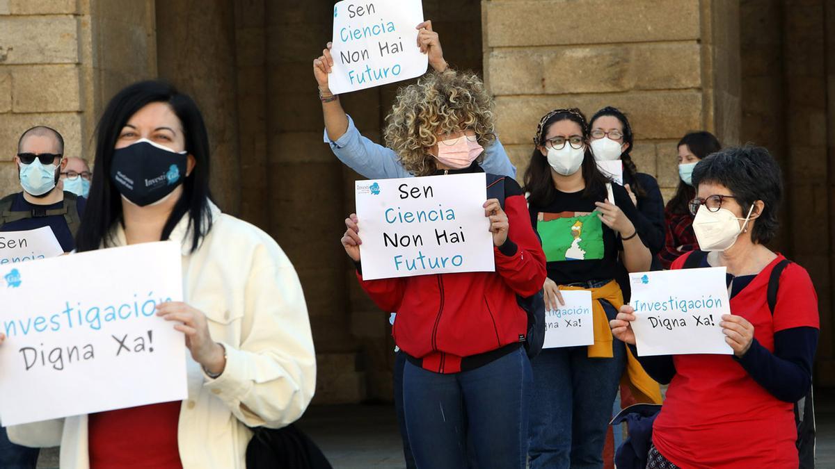 Últimas concentraciones en Galicia de investigadores precarios.