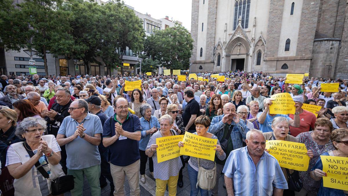Protesta en Sabadell por la segunda tasa de impuesto de residuos del Vallès