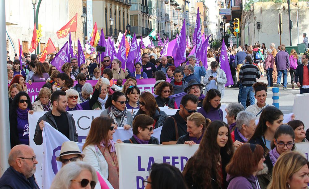 Manifestación contra la violencia de género en Málaga