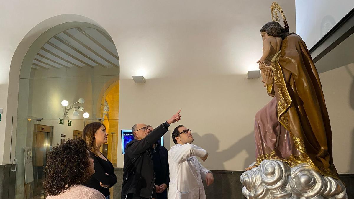 Imagen de San José restaurada en el Museo de Arte Sacro