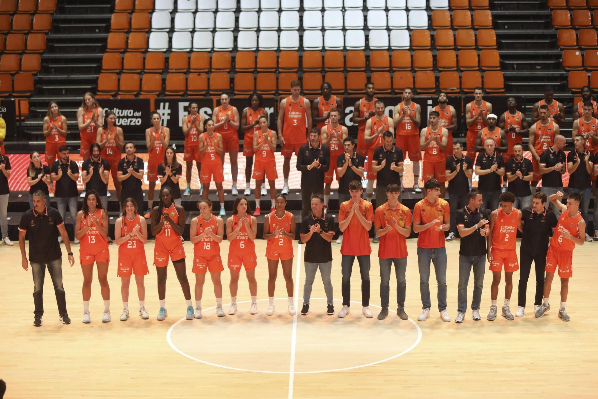 Presentación de los equipos del Valencia Basket para la temporada 2023-2024