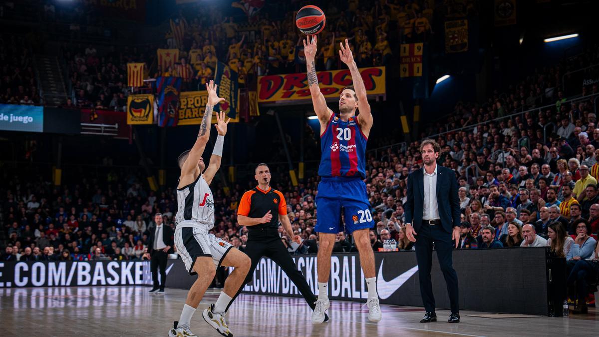 Una imagen del Barça - Virtus Bolonia.