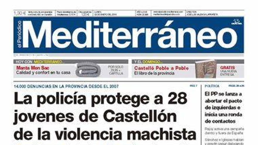 La policía protege a 28 jóvenes de Castellón de la violencia machista, hoy en Mediterráneo