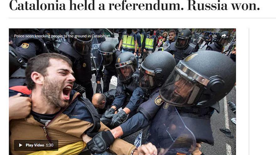 The Washington Post: &quot;Cataluña votó. Rusia ganó&quot;