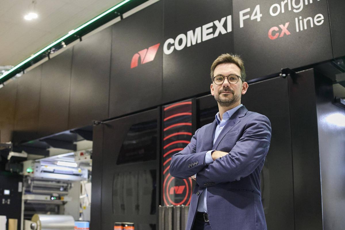 El president de Comexi, Pau Xifra, a les instal·lacions de l'empresa a Riudellots de la Selva.