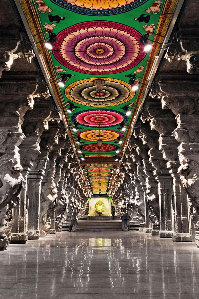 El templo de Meenakshi, pura fantasía en el sur de la India Expedición VIAJAR India del Sur