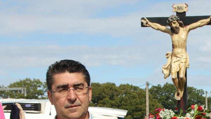 Rafael Caballero en la romería del Cristo el pasado año.